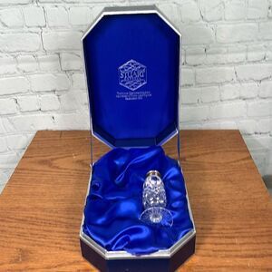 Stuart Crystal - Silver capped Crystal salt shaker only with original box